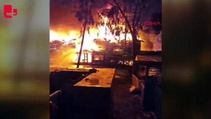 Olimpos'taki ünlü ağaç evler ikinci kez yandı