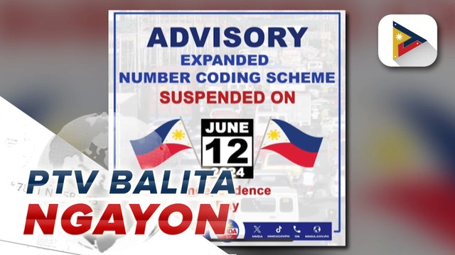 Number coding scheme, suspendido bukas, June 12;