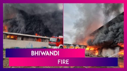 Bhiwandi Fire: Massive Blaze Breaks Out At A Factory In Saravali MIDC In Thane District