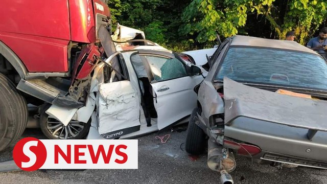 13 vehicle pile-up on BKE near Kulim, four injured