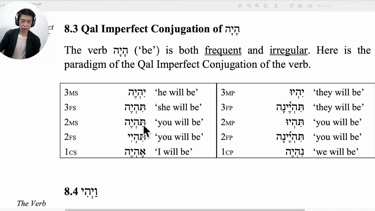 0008 Biblical Hebrew for busy people - Qal Imperfect +Past Narrative
