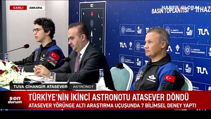 Télécharger la video: Bakan Kacır ve Türkiye'nin ikinci astronotu Tuva Cihangir Atasever'den ortak açıklama