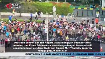 Jokowi Ajak Ibu Iriana dan Jan Ethes CFD Naik Sepeda di Kawasan Thamrin