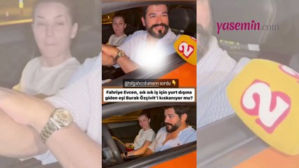 Fahriye Evcen'den dikkat çeken açıklama! Burak Özçivit'i kıskanıyor mu?
