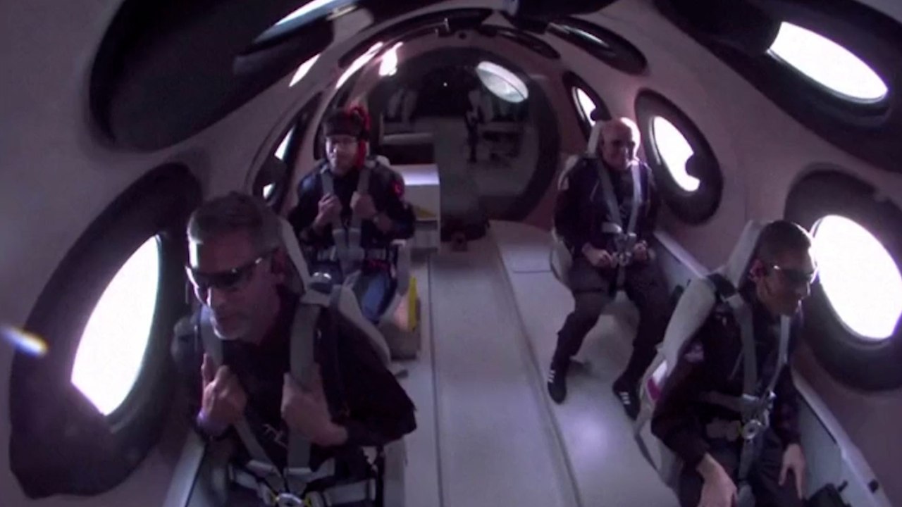 Exitoso viaje de turistas al espacio organizado por la compañía Virgin Galactic