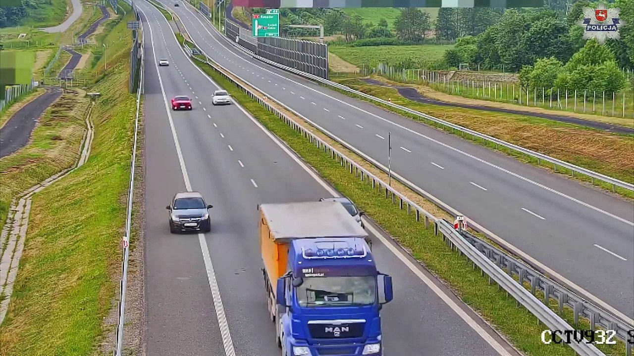 Kurier Lubelski – cofał na ekspresówce
