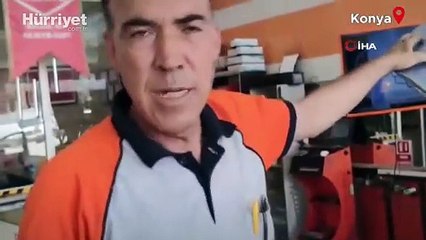 Konya’da satışı yapılmadan ekspertize götürülen aracın, 3 farklı otomobilin parçalarından toplandığı tespit edildi