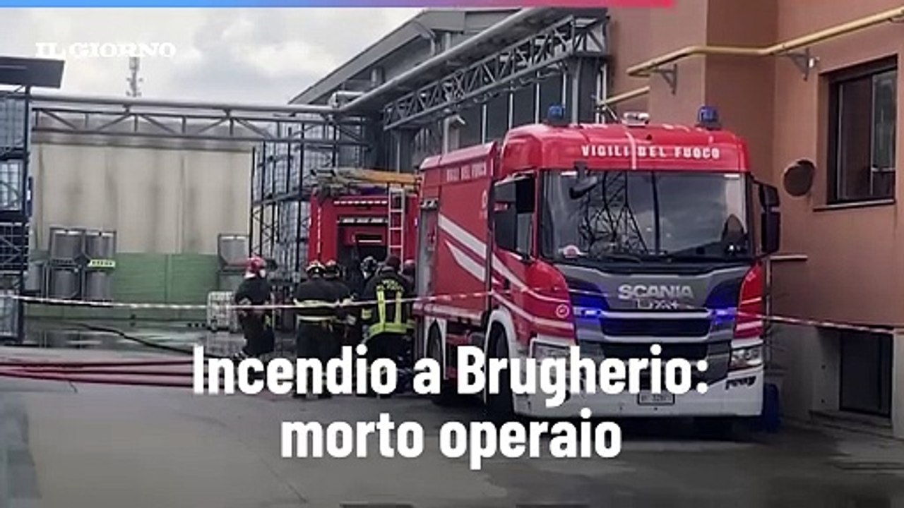 Incendio a Brugherio: morto operaio