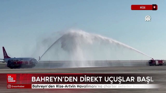 Bahreyn'den Rize-Artvin Havalimanı'na charter seferler başladı