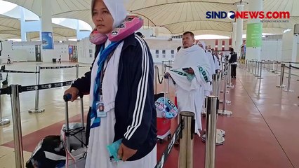 Kedatangan Kloter Terakhir Jemaah Haji Indonesia di Bandara Jeddah Disambut Selawat Badar