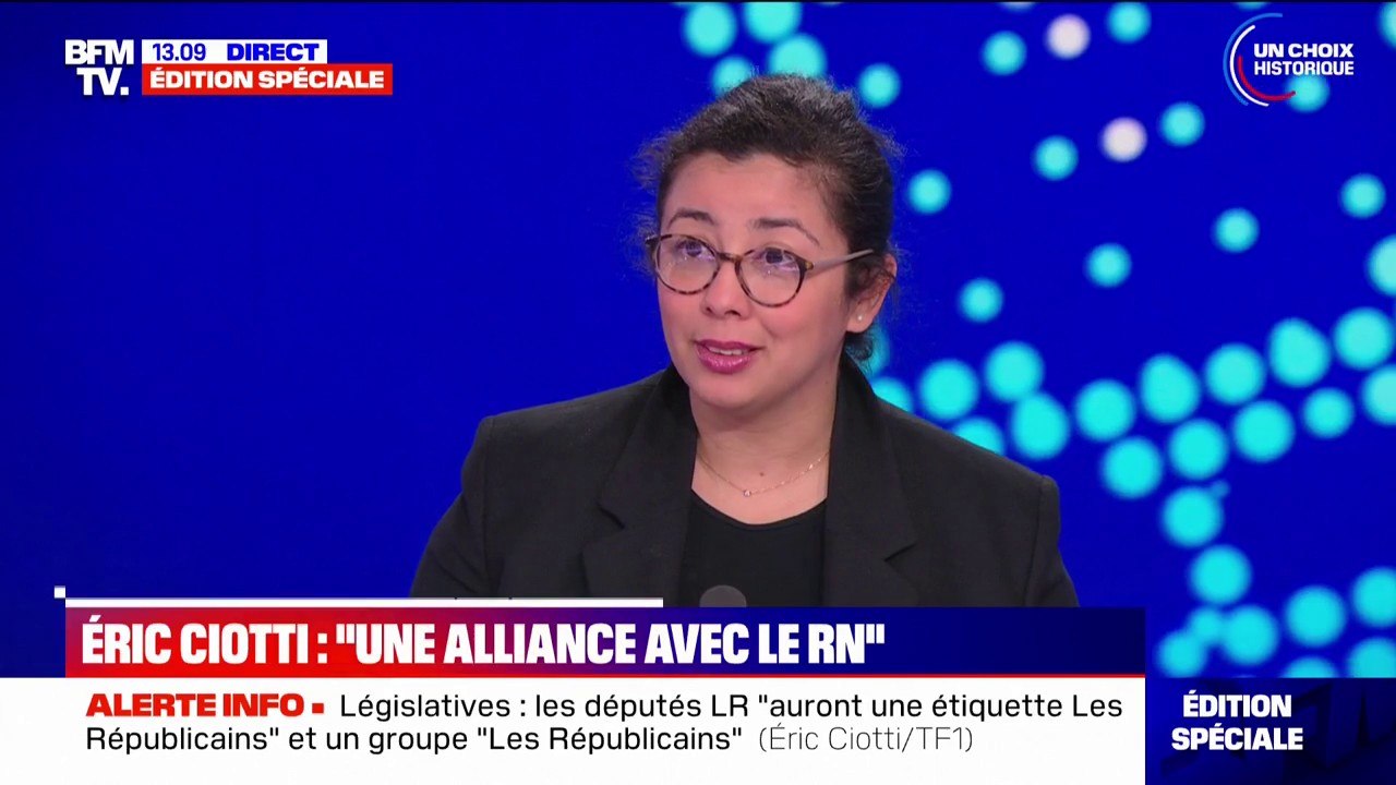 Législatives: Éric Ciotti, président des Républicains, affirme la nécessité d'une "alliance avec le Rassemblement national"