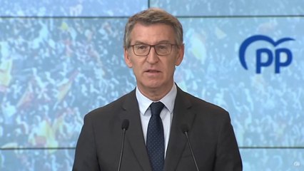 Feijóo insiste en pedir elecciones generales para acabar con una legislatura que "no debió empezar"