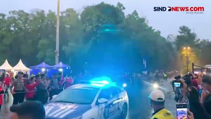 Momen Pemain Timnas Indonesia dan Filipina Tiba di Stadion GBK