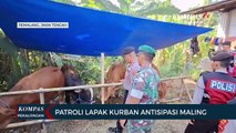 TNI-Polri Patroli Amankan Lapak Hewan Kurban di Pemalang