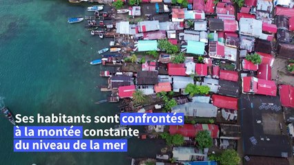 L'exode d'îliens du Panama menacés par la montée des eaux
