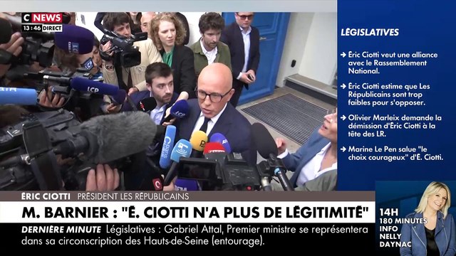 Séquence surréaliste de Sandrine Rousseau qui débarque en direct au siège des Républicains pour s'en prendre à Eric Ciotti: Honte à vous !