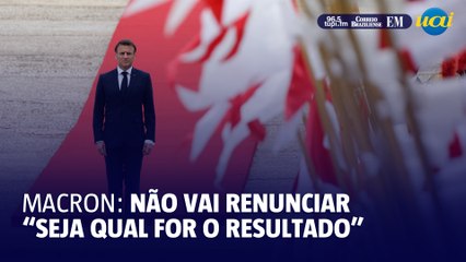 Presidente da França avisa que não irá renunciar