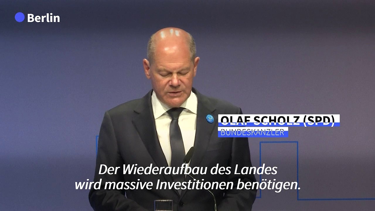Scholz hebt wirtschaftliches potenzial der ukraine hervor