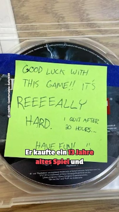 „Viel Glück!“ – Spieler kauft eines der schwierigsten Spiele auf eBay und findet eine Nachricht des Verkäufers