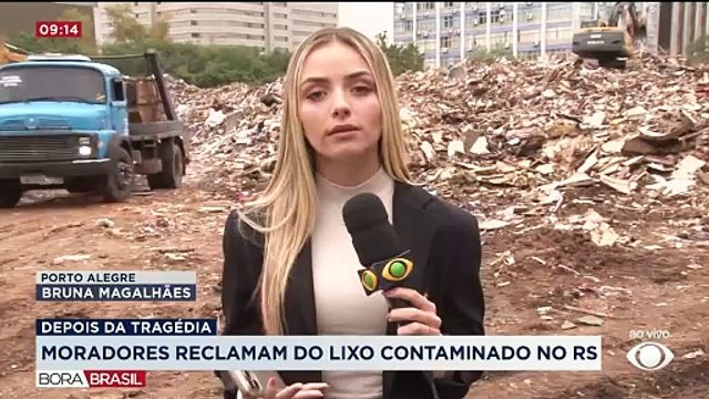 Moradores reclamam do lixo contaminado no RS