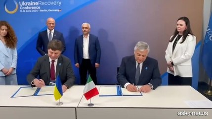 Tajani firma il memorandum sul patronato per ricostruzione di Odessa