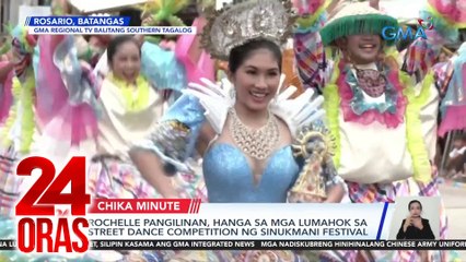 Rochelle Pangilinan, hanga sa mga lumahok sa street dance competition ng Sinukmani Festival | 24 Oras