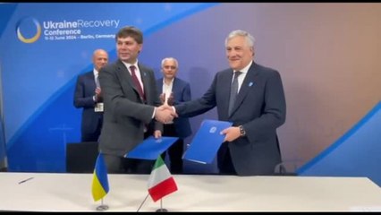 Tajani firma il memorandum sul patronato per ricostruzione di Odessa