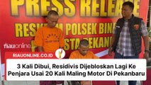 3 Kali Dibui, Residivis Dijebloskan Lagi Ke Penjara Usai 20 Kali Maling Motor Di Pekanbaru