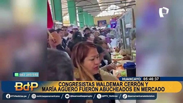 Congresistas de Perú Libre fueron abucheados en Huancayo: así reaccionaron los parlamentarios