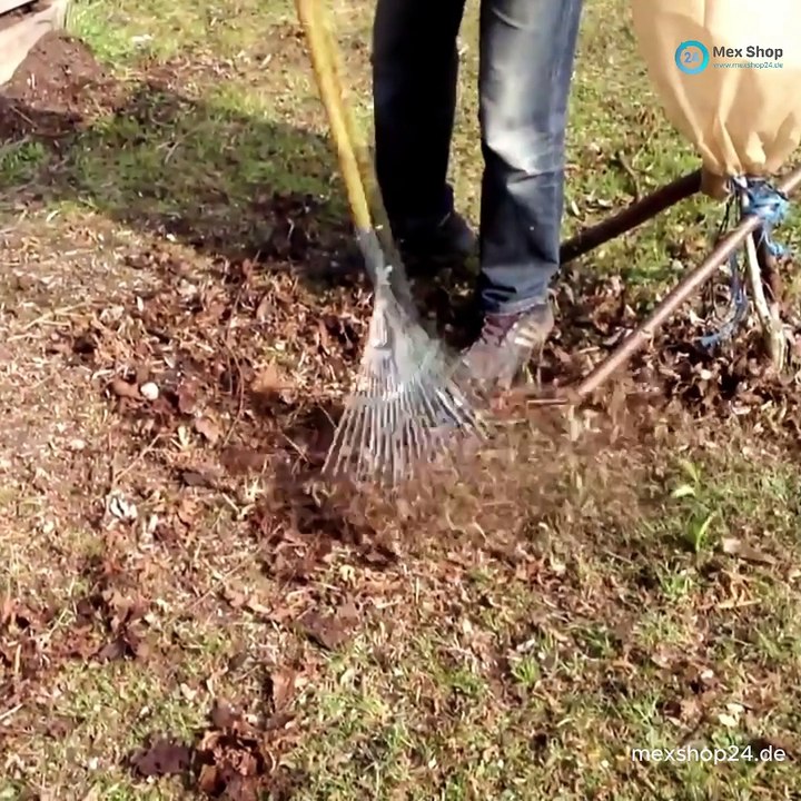 Laubbesen Verstellbar 160cm - Robuster Fächerbesen Mit Holzstiel Buche