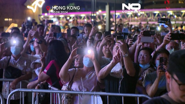 Χονγκ Κονγκ: Εντυπωσιακή επίδειξη με πυροτεχνήματα