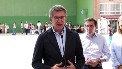 Feijóo el día de las elecciones europeas