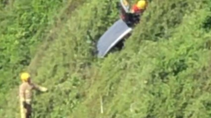 Two people had miracle escape after car crashed over a cliff