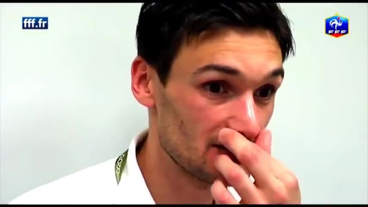 Réaction d'Hugo Lloris après Espagne-France