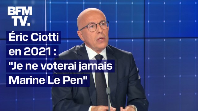 Alliance avec le RN: les changements de pied d'Éric Ciotti