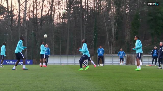 Premier entraînement à Clairefontaine pour les Bleus
