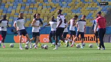 Ultime séance des Bleus avant France-Allemagne à Rio