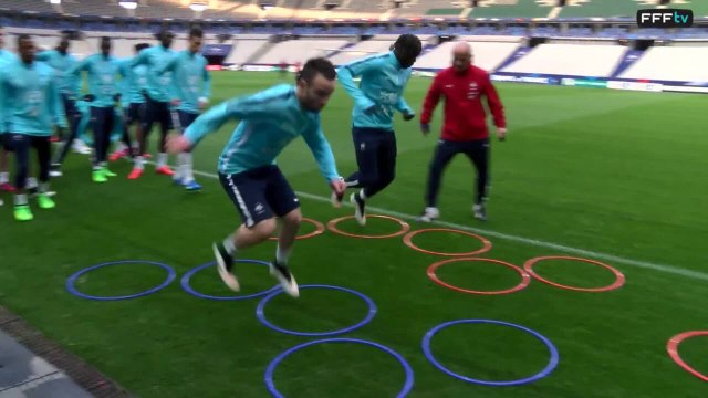 L'entrainement des Bleus avant France - Brésil !