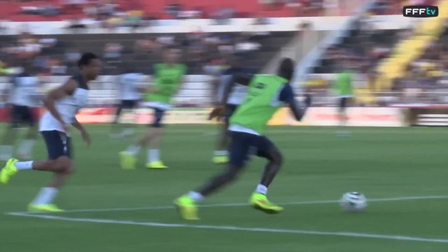 Premier entraînement à Ribeirao Preto pour les Bleus