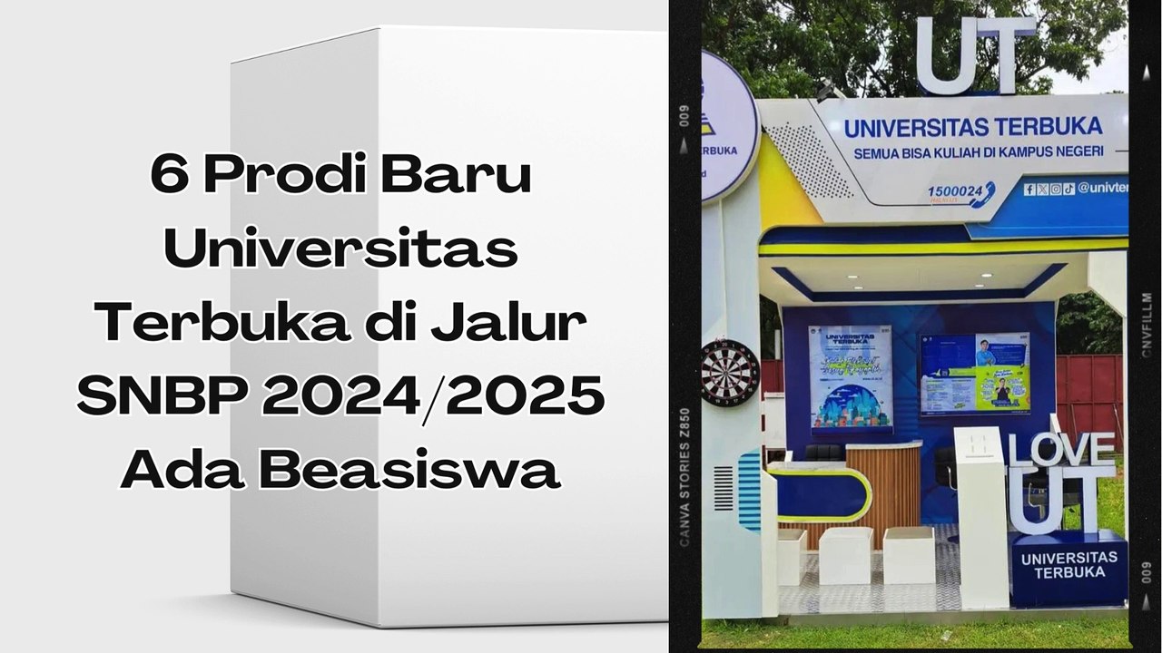 6 Prodi Baru Universitas Terbuka di Jalur SNBP 2024, Ada Beasiswa calaom mahasiswa wajib tau