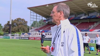 Test physique pour l'Equipe de France