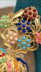 Traditional Multicolor Jumka Earrings.