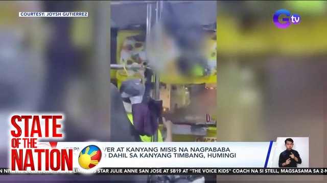 Jeepney driver at kanyang misis na nagpababa sa pasahero dahil sa kanyang timbang, humingi ng tawad | SONA