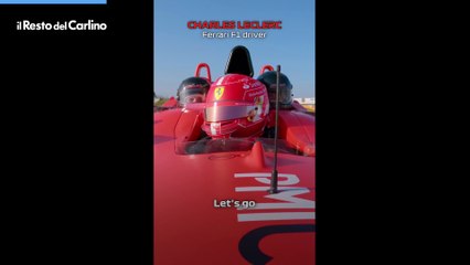 Leclerc intervistato a bordo della Ferrari mentre gira in pista: il video