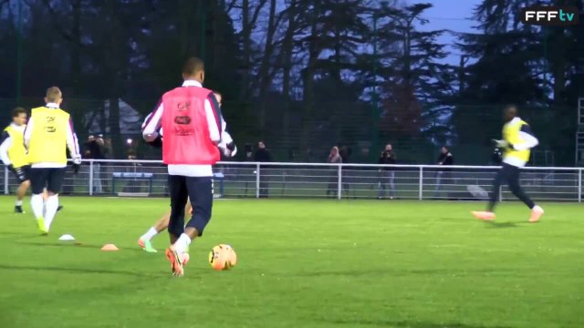 Premier entraînement des Bleus (France - Pays-Bas)