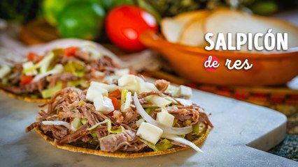 Cómo hacer salpicón de res, receta tradicional mexicana