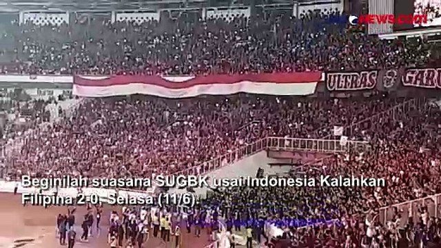 Melihat Suasana Stadion GBK Usai Timnas Indonesia Taklukan Filipina 2-0