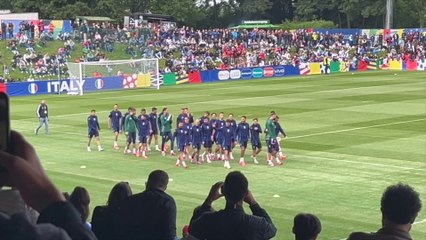 Primo allenamento dell'Italia nel ritiro tedesco di Iserlohn