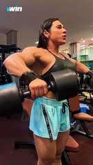 "Ladies, let's challenge our shoulders with a tough workout."