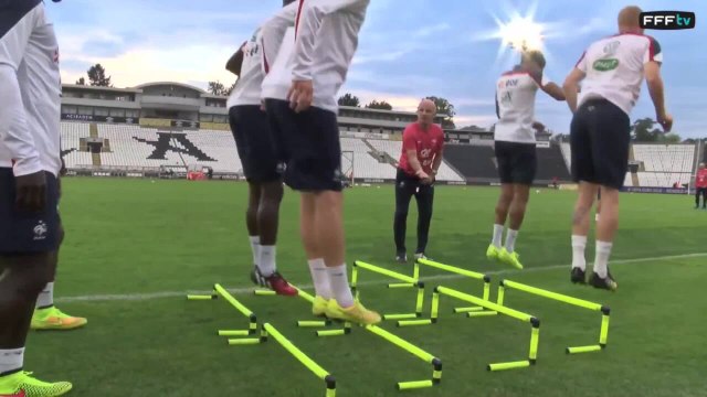 Dernier entraînement des Bleus avant Serbie - France